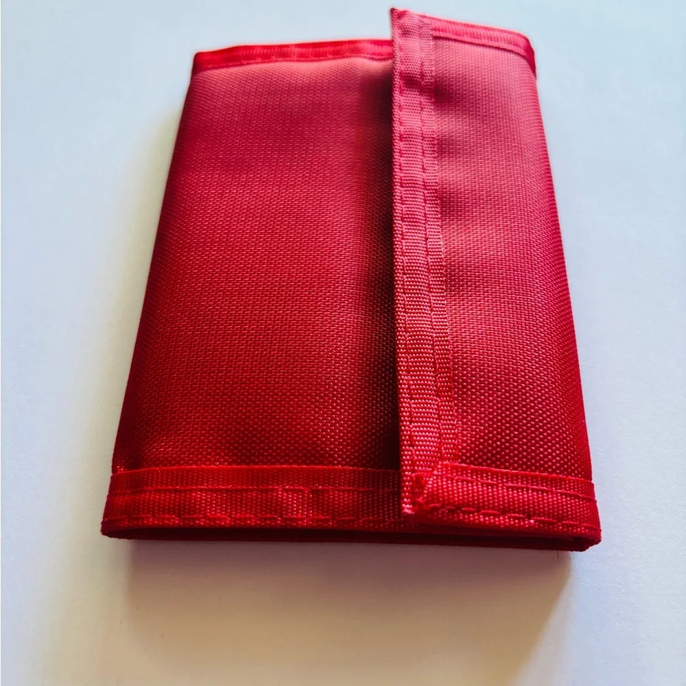 COTC | Red Velcro Weatherproof Vintage Card Holder Money Wallet | 80’s Fashion